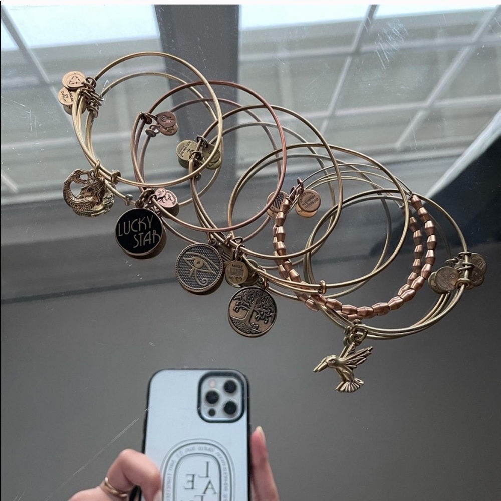 Alex and Ani Gold Bracelets